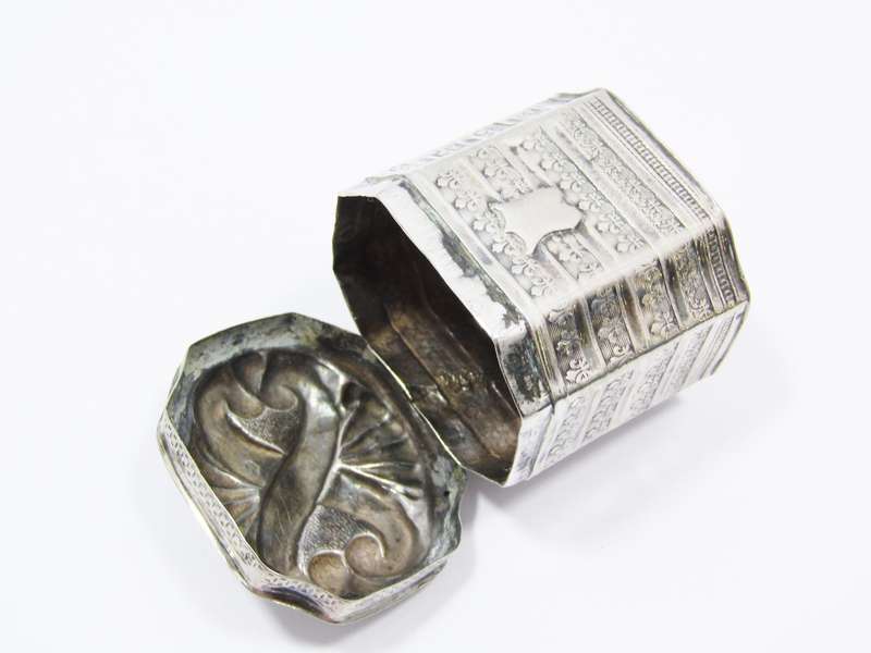 Rare Antique (c1856) Dutch Silver Miniature Box