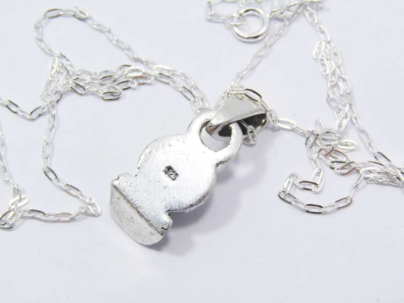 A Lovely Nautical Divers Helmet Pendant on Chain in Sterling Silver.