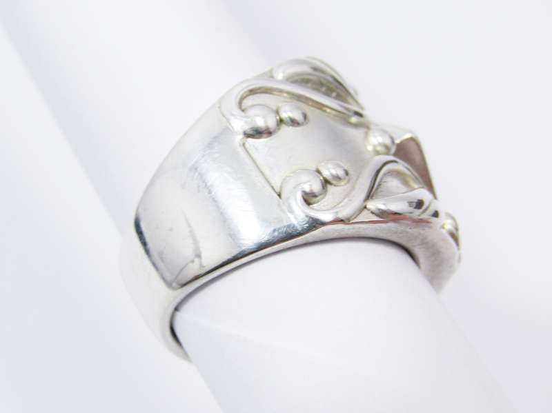 A Beautiful Broad Zirconia Ring in Sterling Silver