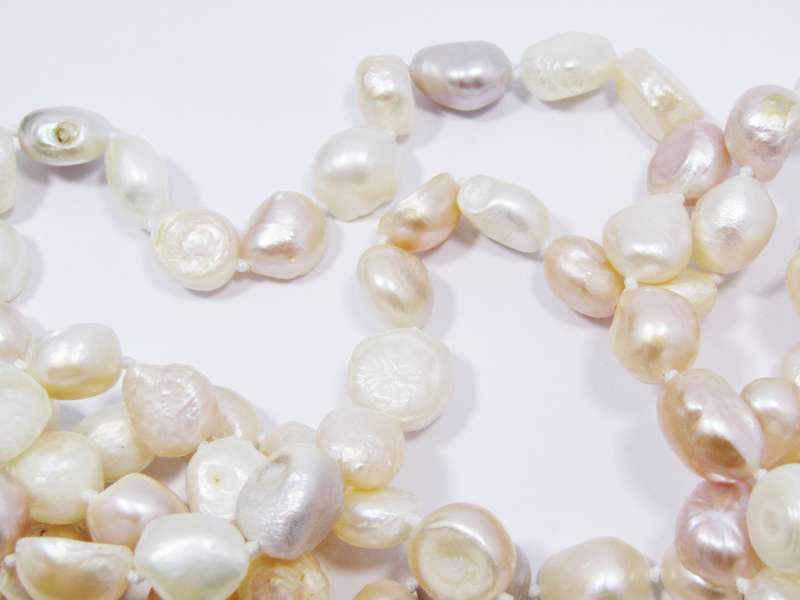 Long Baroque Freshwater Pearl Necklace