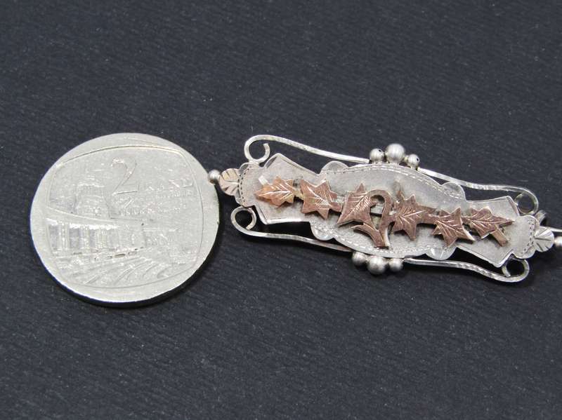 Antique (1903) UK Hallmarked Silver Sweetheart Brooch