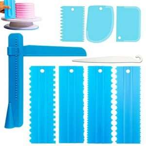 PLASTIC ICING CAKE SCRAPPER SET