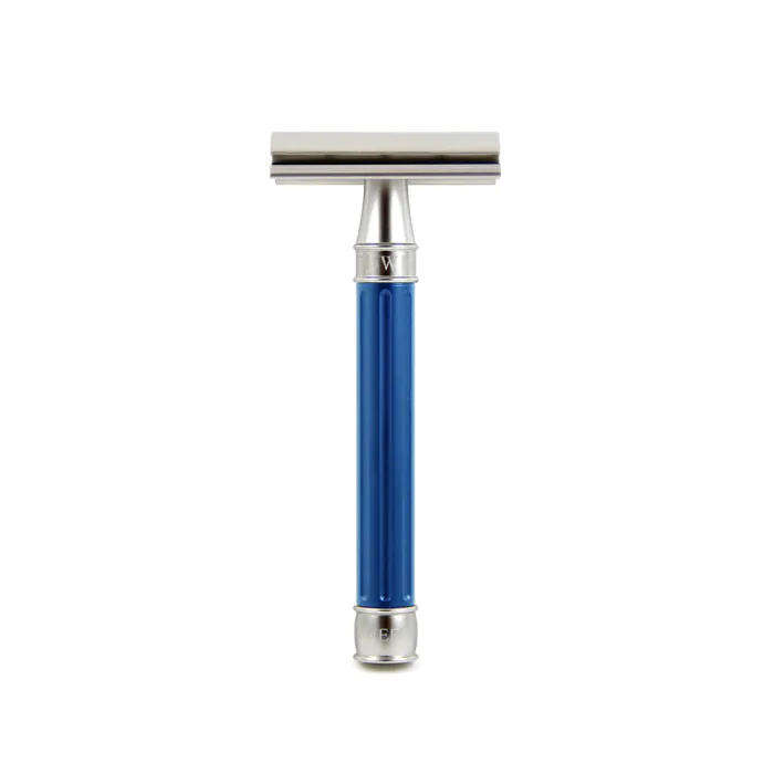 Edwin Jagger 3ONE6 Razor (Stainless Steel, Anodised Blue)