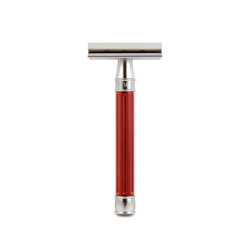 Edwin Jagger 3ONE6 Razor (Stainless Steel, Anodised Red)