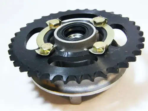 37T ( LD37 ) rear sprocket and hub - JJ120-7 for Gomoto 125 and various other 125 models