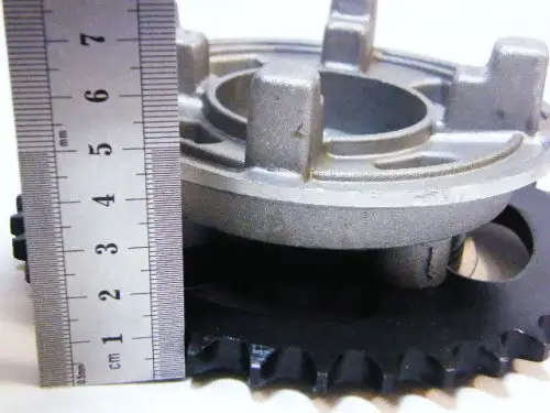 37T ( LD37 ) rear sprocket and hub - JJ120-7 for Gomoto 125 and various other 125 models