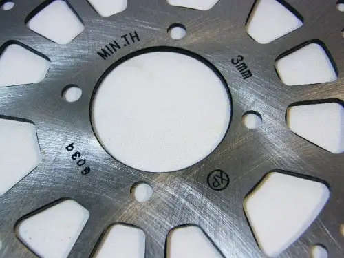 218mm Front disc brake for various 125cc road bikes - 58mm inner diameter - 4 stud holes JJ120-7