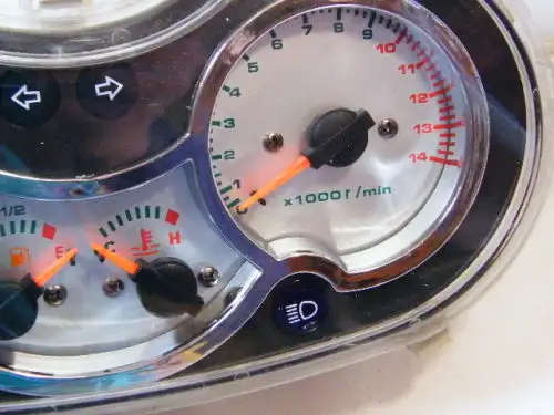 Instrument panel cluster for various 125cc/150cc scooters - front cover chipped on side