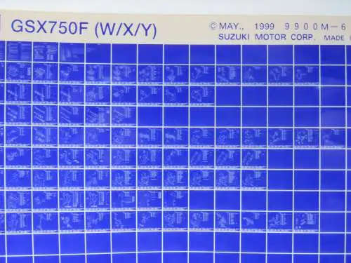 Collection of Suzuki parts Fiche cards