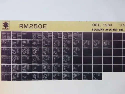 Collection of Suzuki parts Fiche cards