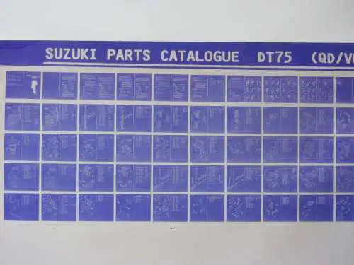 Suzuki parts fiche cards