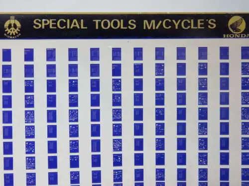 Collection of Honda parts fiche cards - Various models, bikes, outboards, lawnmowers