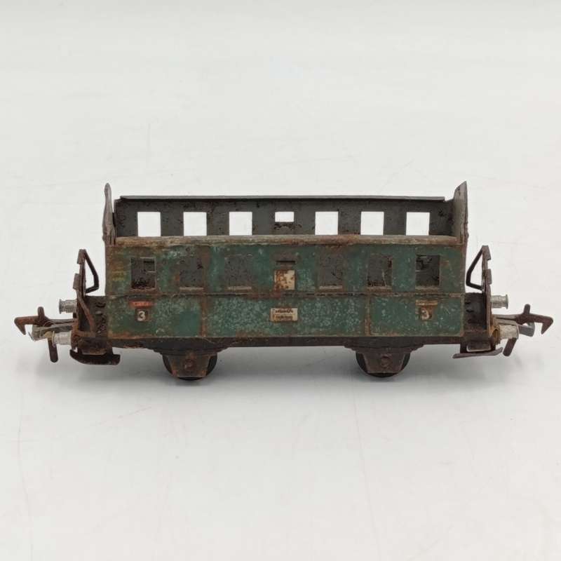Vintage Fleischmann transformer change over switches and 2 coaches