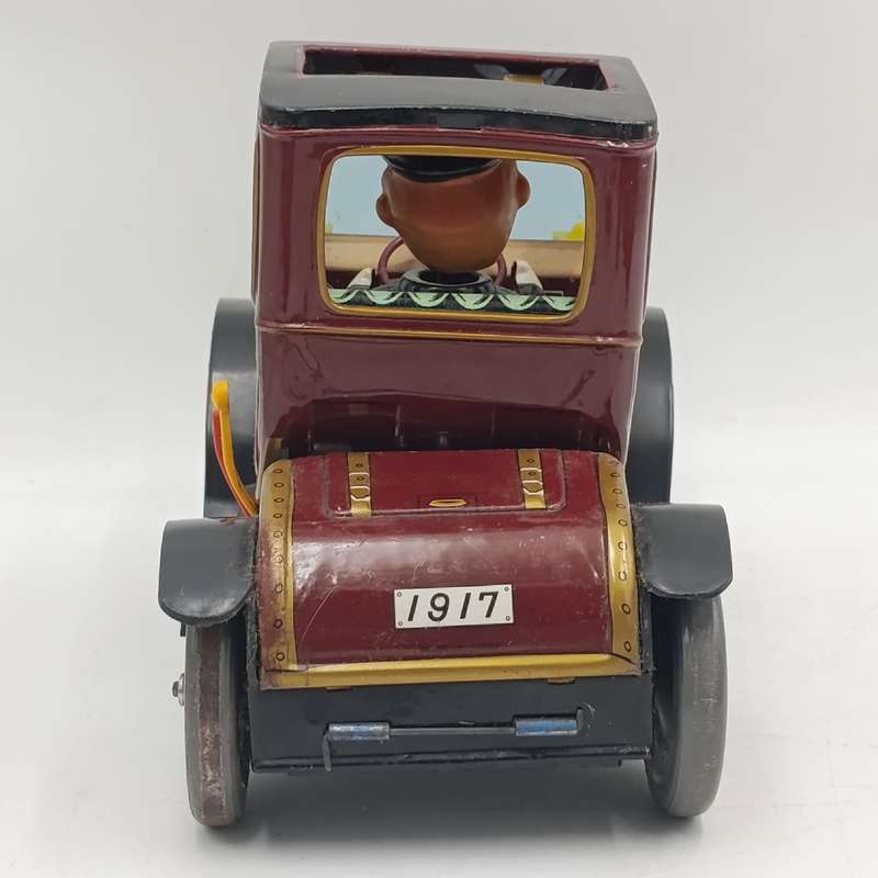 Vintage Grandpa's Classic car battery operated toy in box - drive train faulty