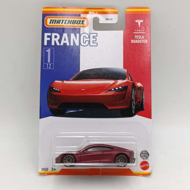 Matchbox France Tesla Roadster die-cast toy car - still sealed