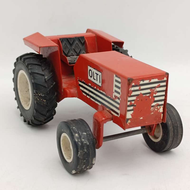 Olti pressed steel toy tractor - no steering wheel