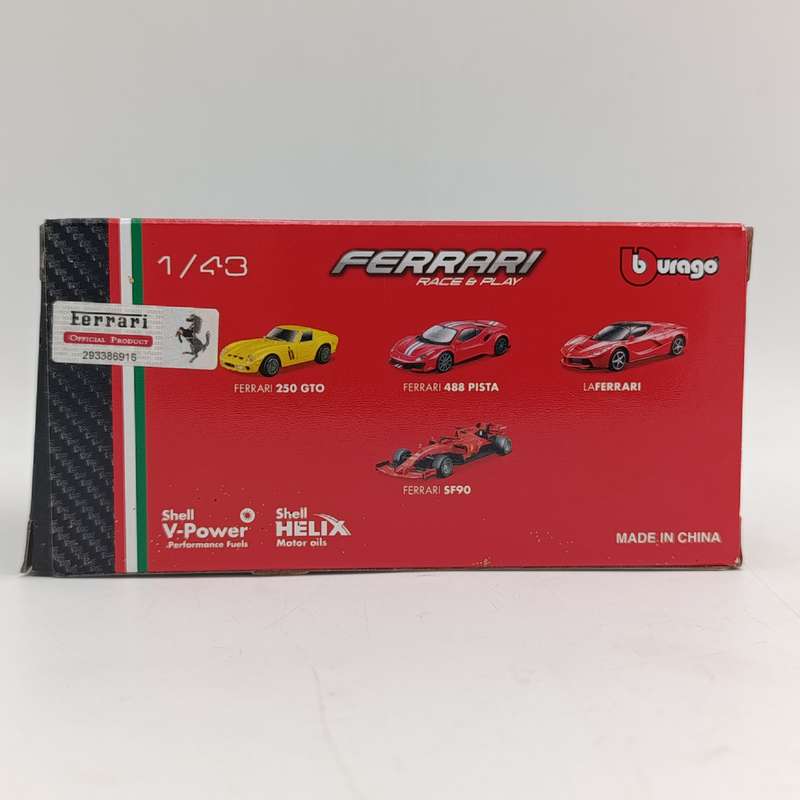 Bburago Shell Ferrari 250 GTO die-cast model car in box - scale 1/43