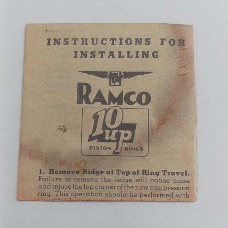 Set of 6 Ramco 10 up 1161 Std piston rings sets for Ford 7.06 V8 engine