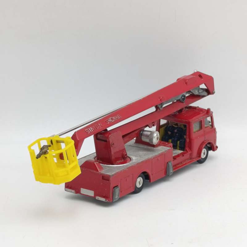 Vintage Corgi Toys Major #1127 Simon Snorkel Fire Engine in box - extension boom mechanism missing