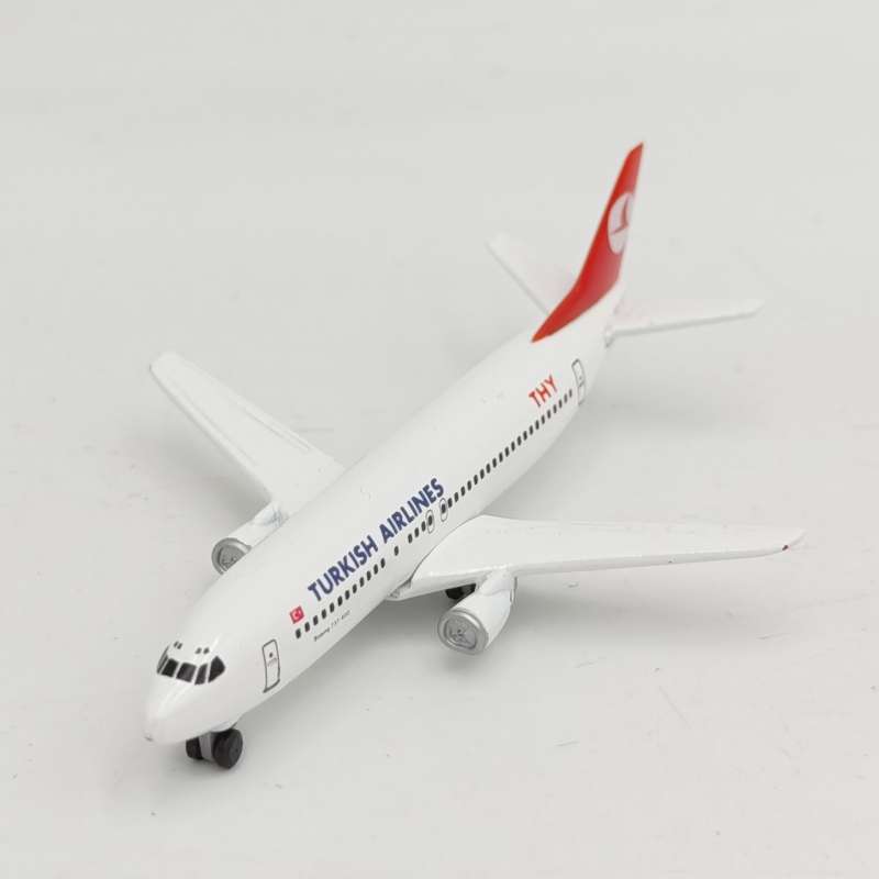 Herpa Turkish Airlines Boeing 737-400 die cast model plane in box - scale 1/500
