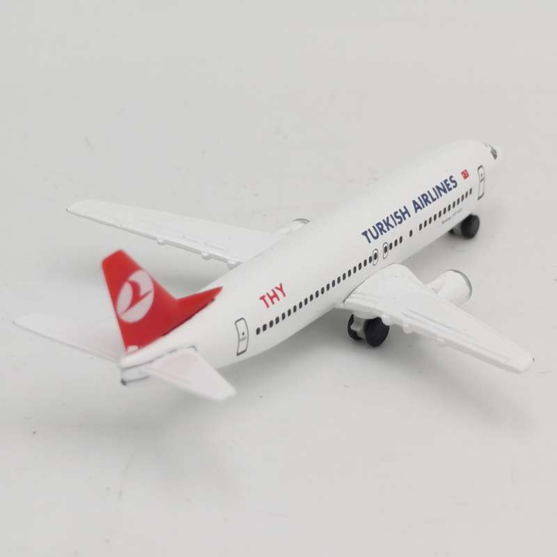 Herpa Turkish Airlines Boeing 737-400 die cast model plane in box - scale 1/500