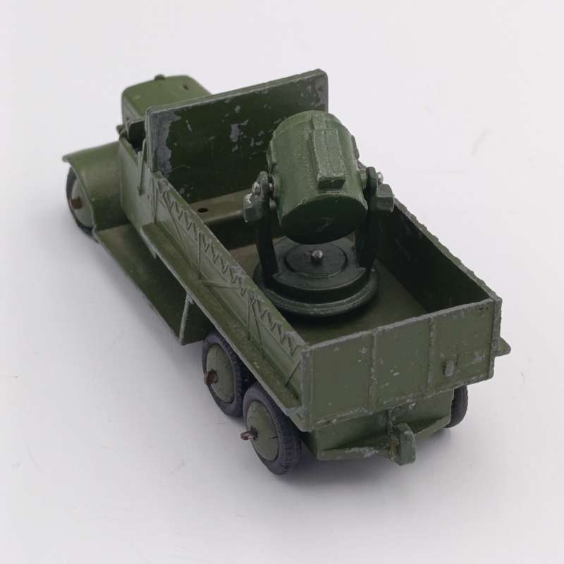 Dinky Toys #161 Mobile Anti-Aircraft unit search light truck and gun on trailer