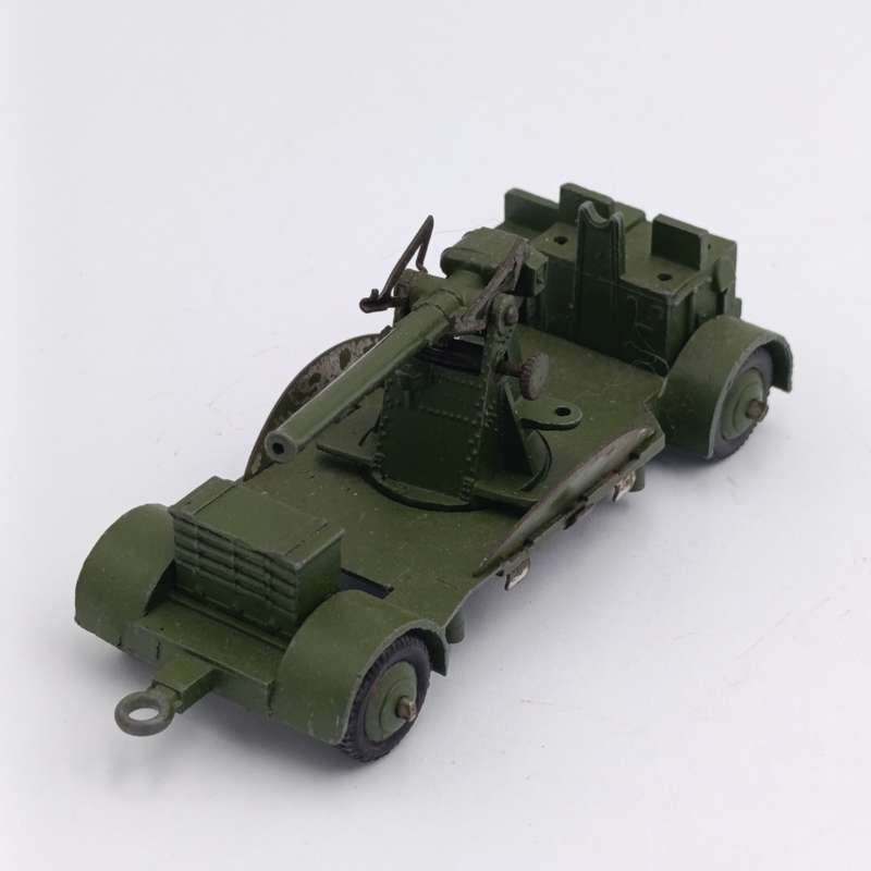 Meccano Dinky Toys #161 B Anti-Aircraft gun on trailer
