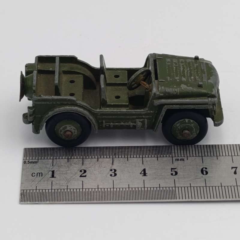 Meccano Dinky Toys #674 Austin Champ military Jeep - steering wheel repaired