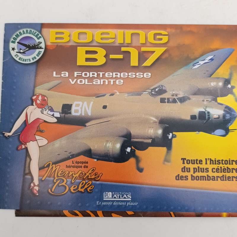 Atlas Boeing B-17F Memphis Belle die-cast model plane in box