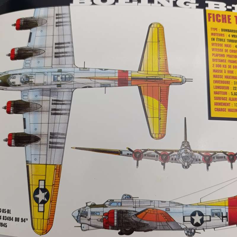 Atlas Boeing B-17F Memphis Belle die-cast model plane in box