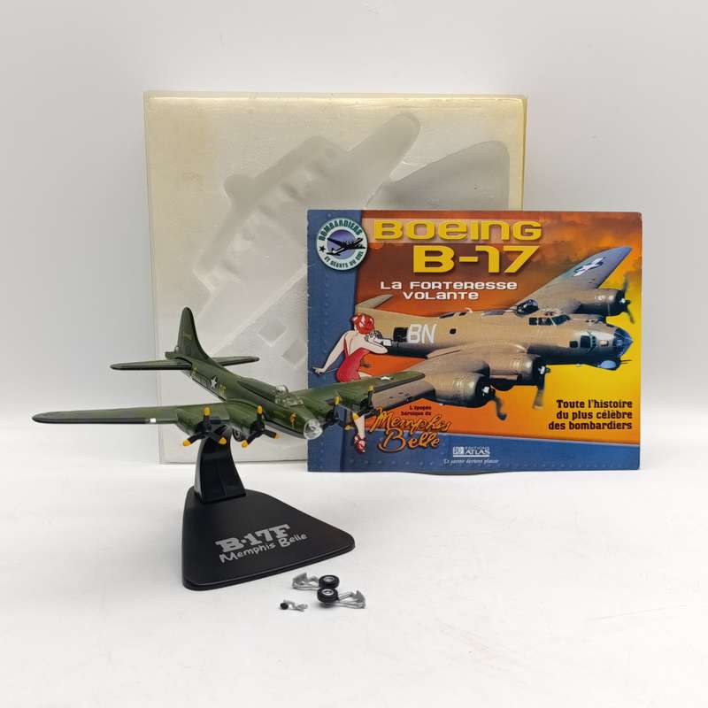 Atlas Boeing B-17F Memphis Belle die-cast model plane in box
