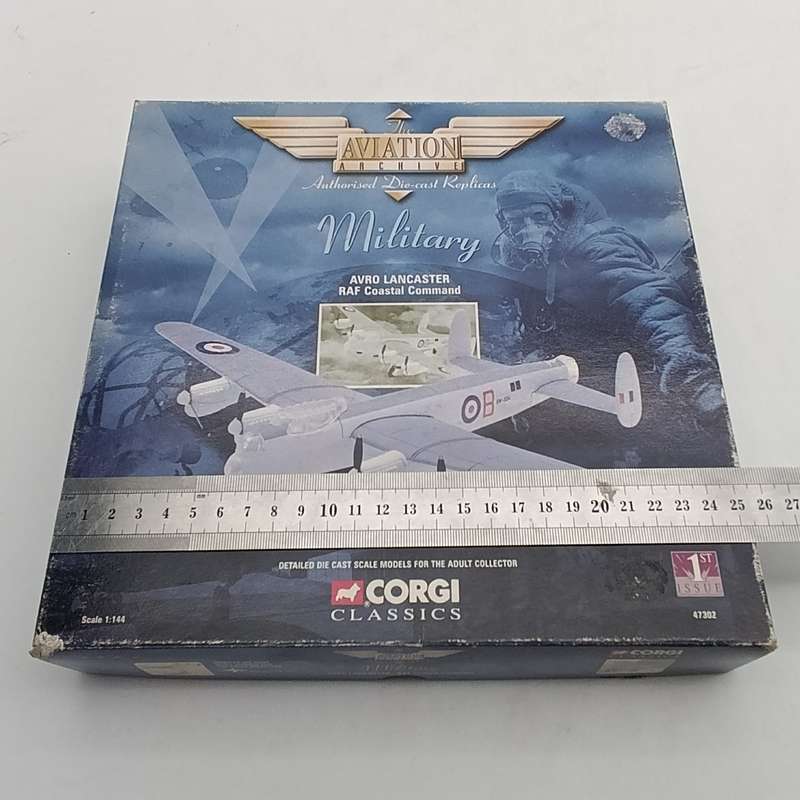 Corgi Avro Lancaster die-cast model plane in box - scale 1/144