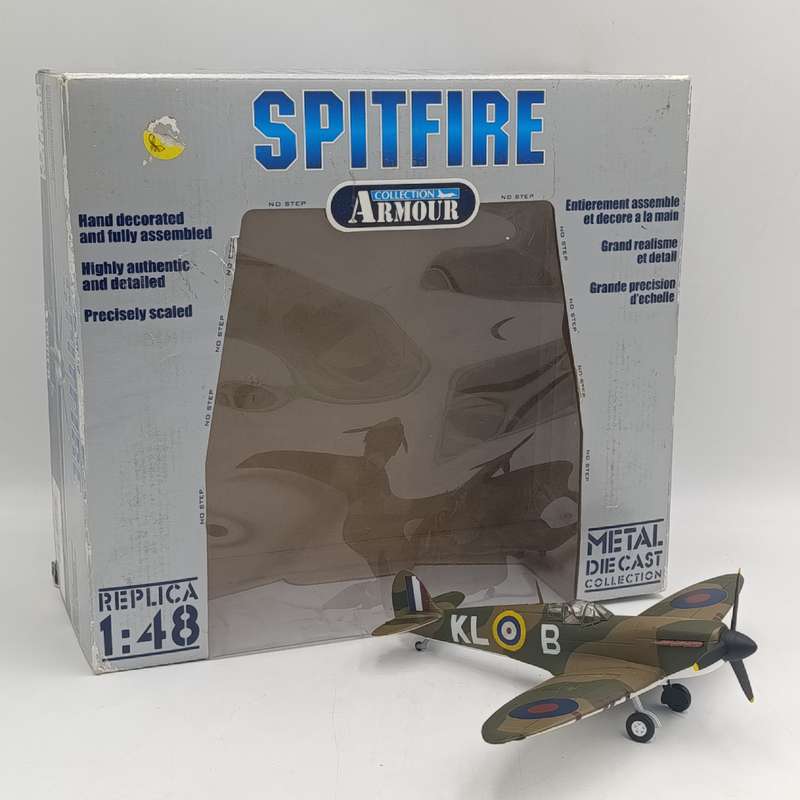 Armour Collection Spitfire die-cast model plane in box - Scale 1/48