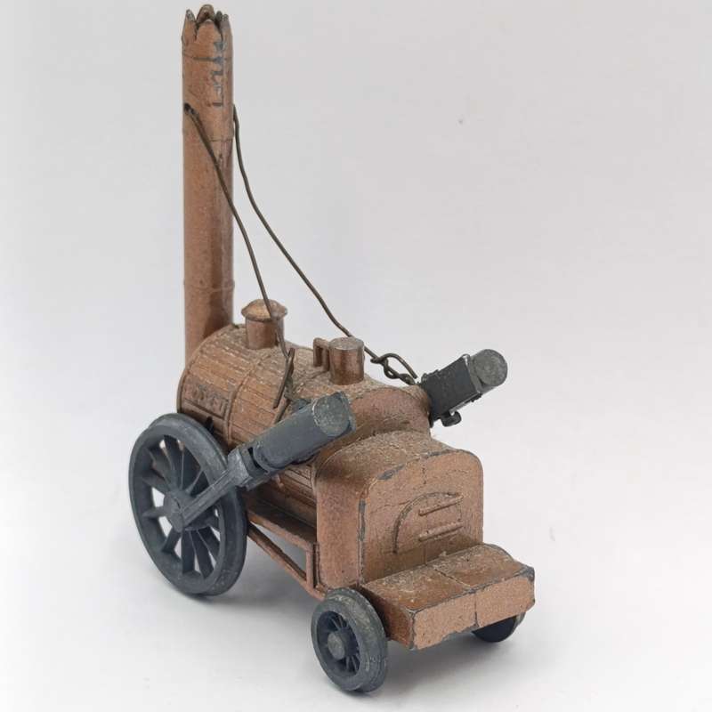Vintage Benbros Stephenson's rocket die-cast steam wagon model