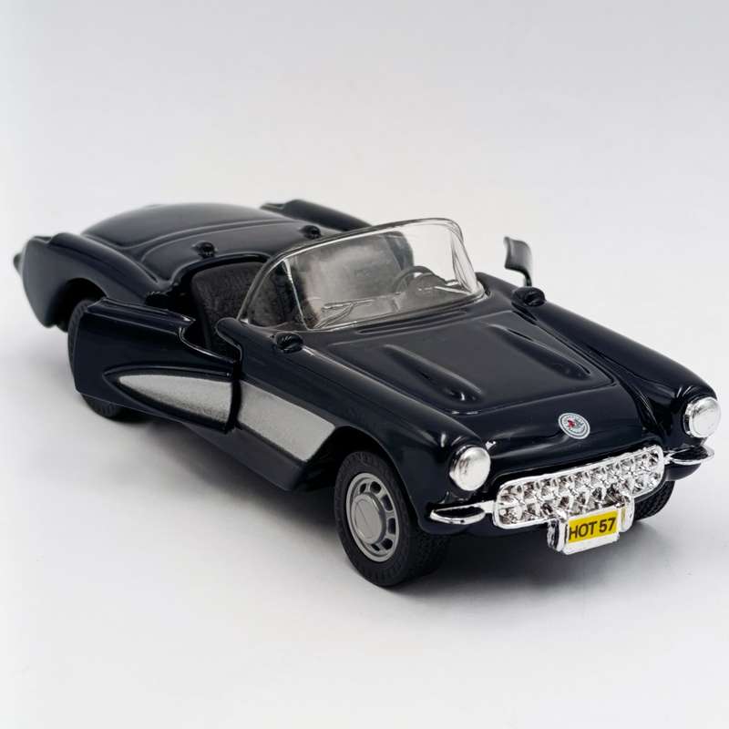 Maisto 1957 Chevrolet Corvette die-cast model car - Pull back action - scale 1/39