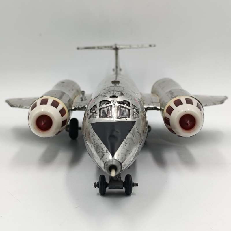 Vintage Marx toys Bristol 188 XF-926 battery operated jet plane - only one light turns on