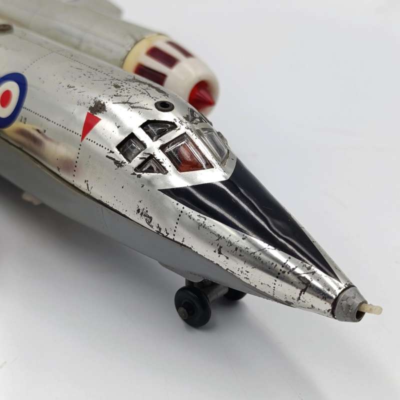Vintage Marx toys Bristol 188 XF-926 battery operated jet plane - only one light turns on