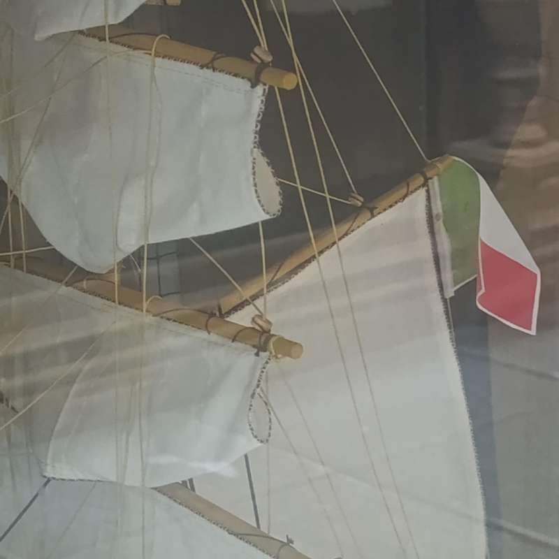 Large handmade ship's model of Amerigo Vespucci (1931)