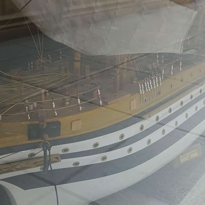 Large handmade ship's model of Amerigo Vespucci (1931)