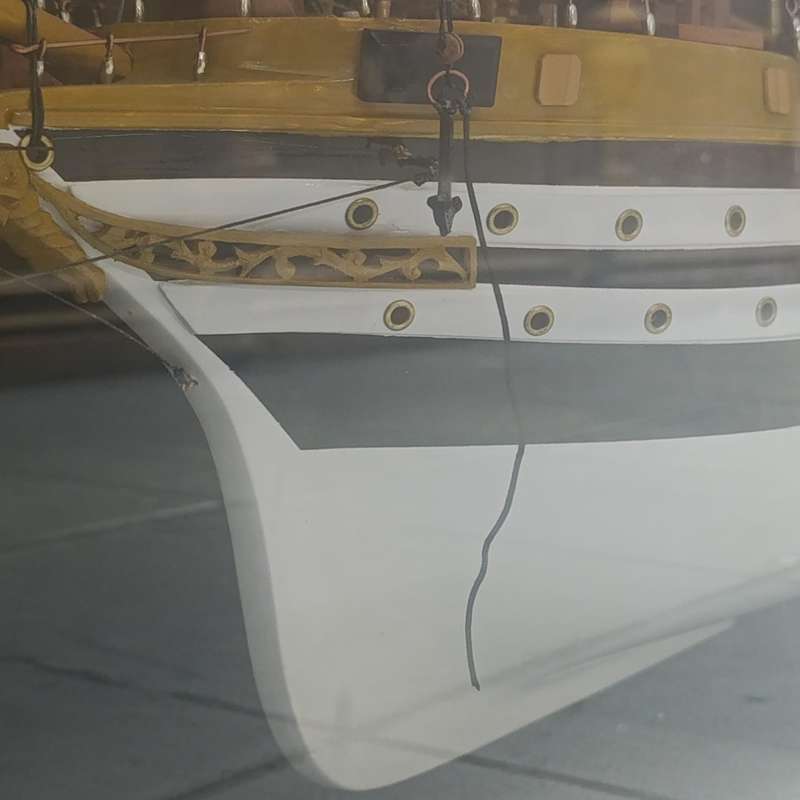 Large handmade ship's model of Amerigo Vespucci (1931)