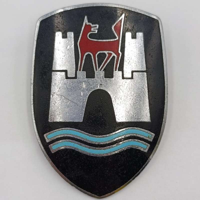 German Wolfsburg Volkswagen Beetle hood badge