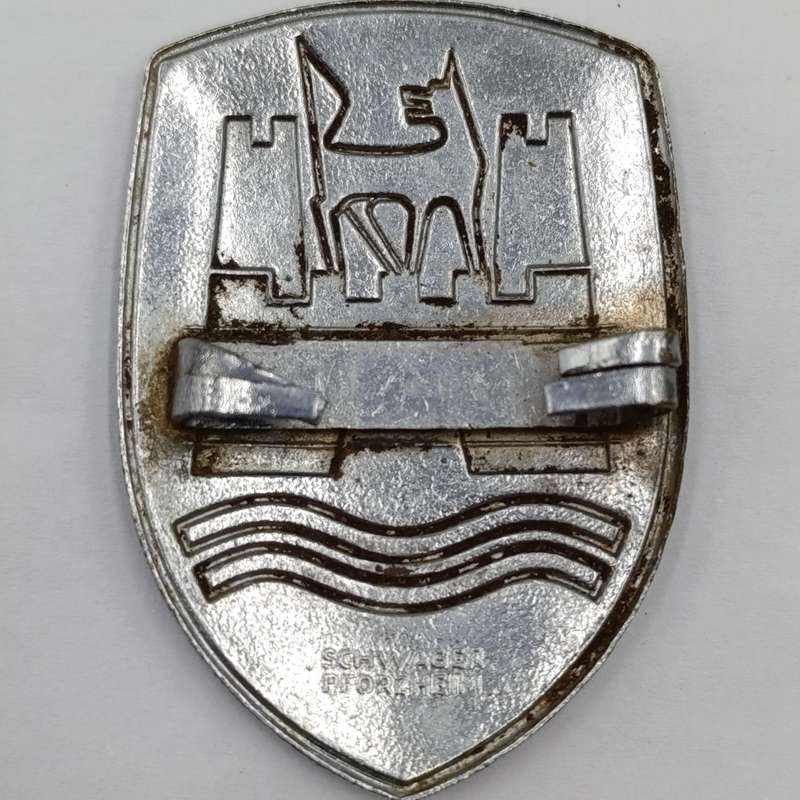 German Wolfsburg Volkswagen Beetle hood badge