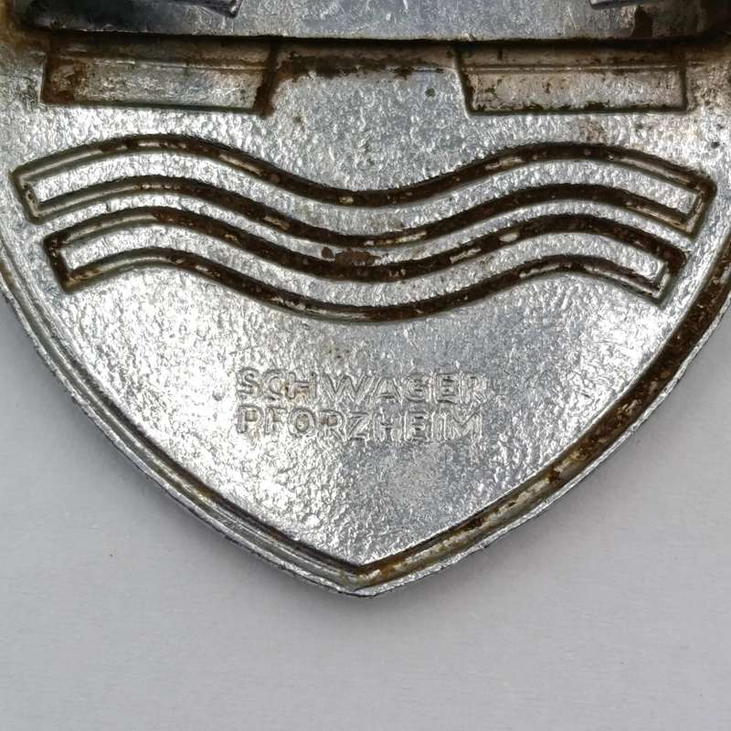 German Wolfsburg Volkswagen Beetle hood badge