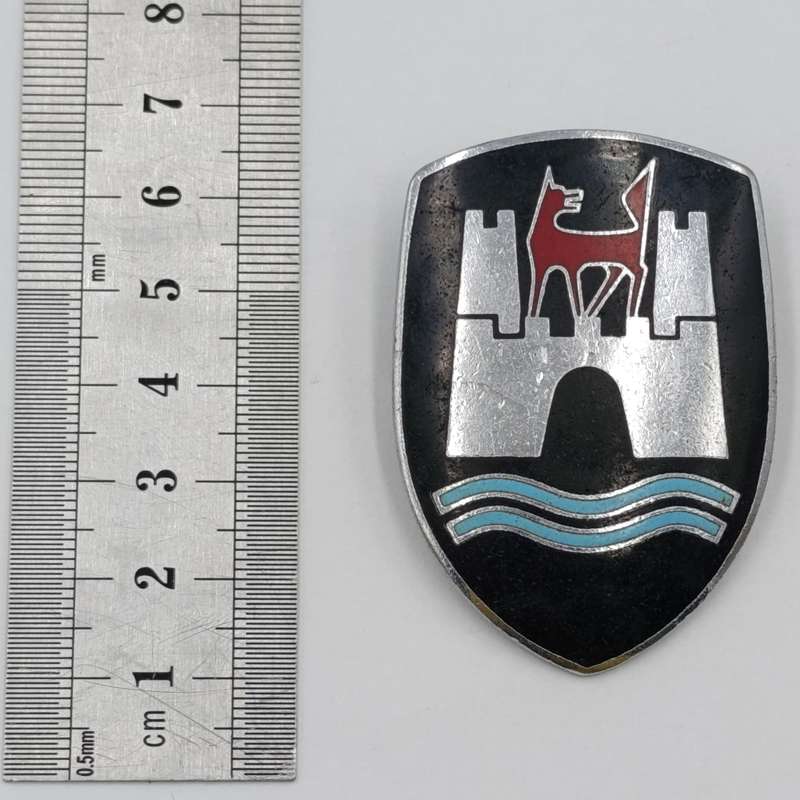 German Wolfsburg Volkswagen Beetle hood badge