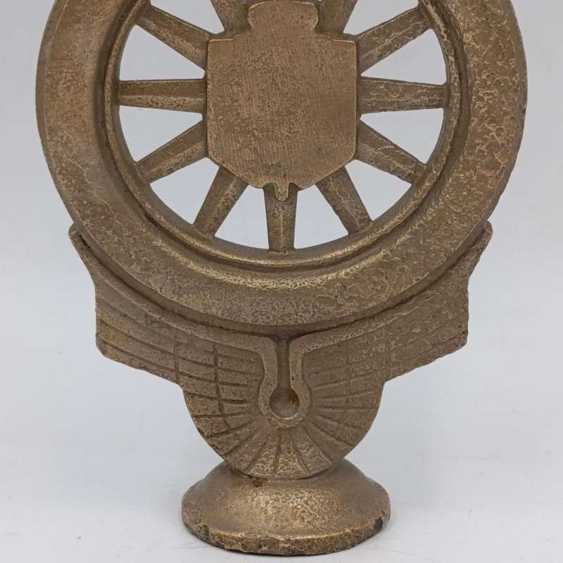 Vintage Solid brass Royal Automobile club car badge