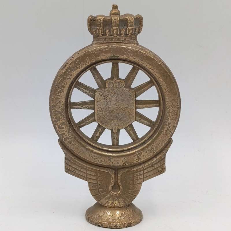 Vintage Solid brass Royal Automobile club car badge