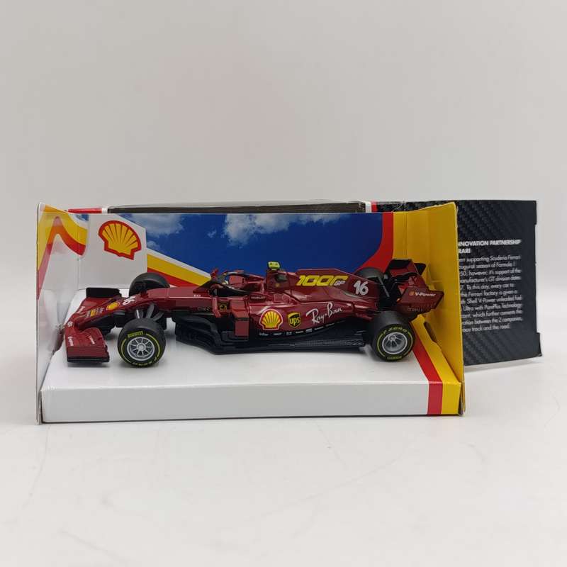 Bburago Shell Ferrari SF100 formula 1 die-cast model car - scale 1/43