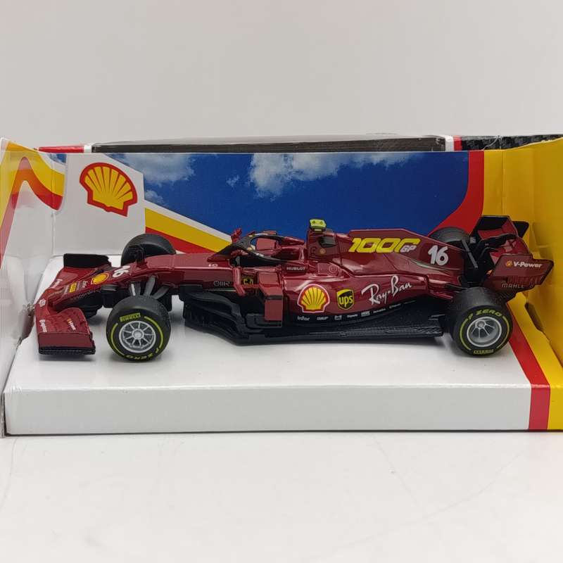 Bburago Shell Ferrari SF100 formula 1 die-cast model car - scale 1/43