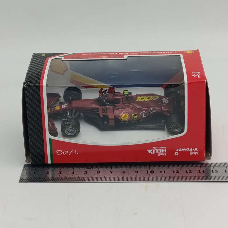 Bburago Shell Ferrari SF100 formula 1 die-cast model car - scale 1/43