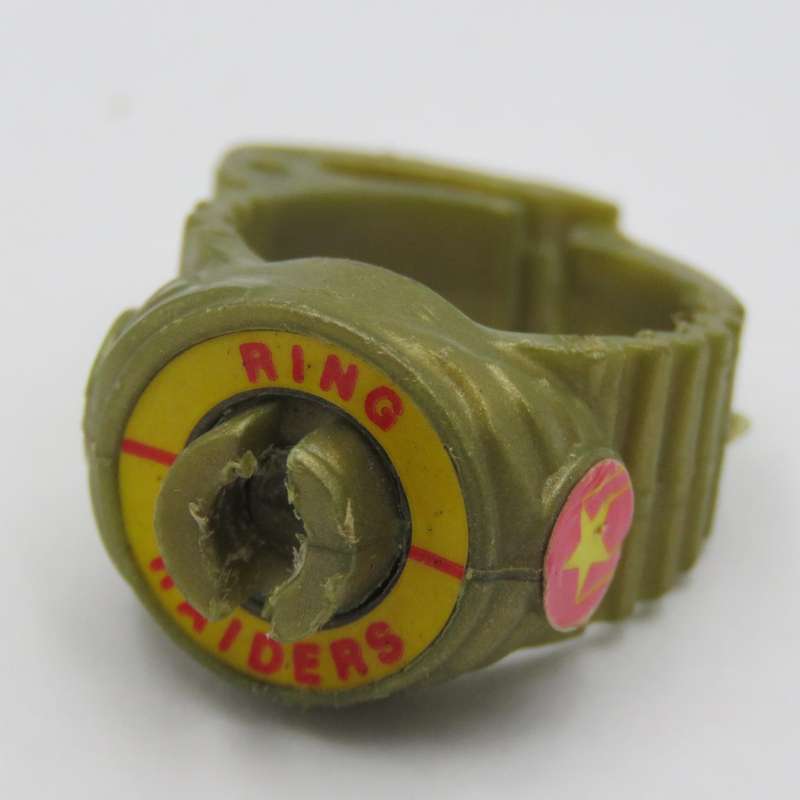 Set of 3 Vintage Matchbox Ring Raiders jet planes - ring sticks missing plus extra ring